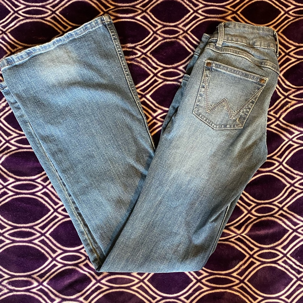 Flare leg wrangler jeans